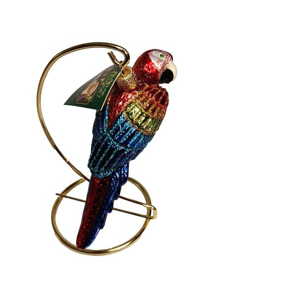 Old World Christmas Tropical Parrot Bird Glass Christmas Ornament 2018 New w Tag - Picture 13 of 13